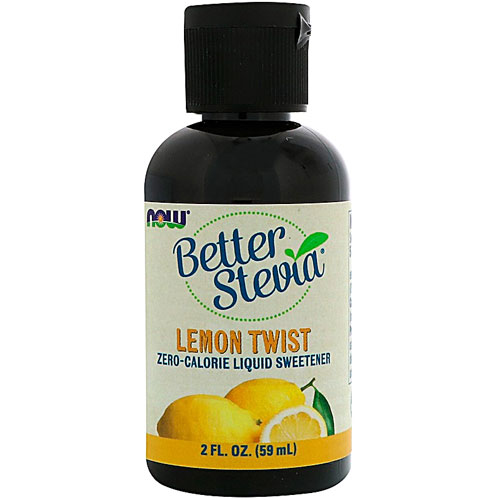 NOW Foods BetterStevia Liquid Sweetener Lemon Twist