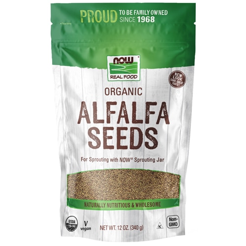 NOW Foods Certified Organic Alfalfa Seeds