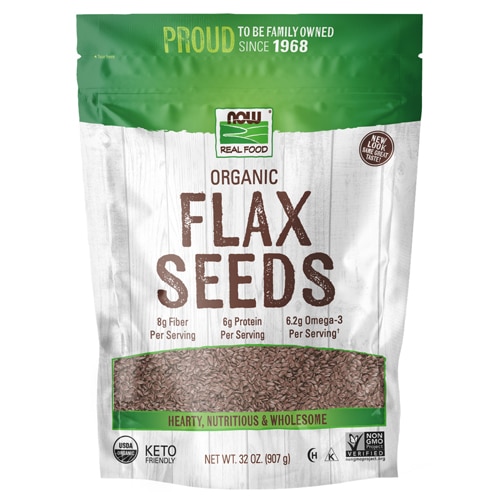 NOW Foods Organic Flax Seeds