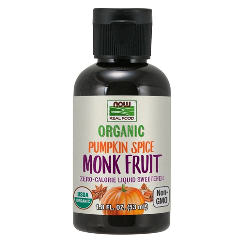 NOW Foods Organic Liquid Monk Fruit Pumpkin Spice