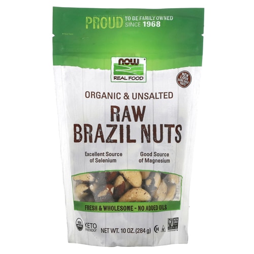 NOW Foods Organic Raw Brazil Nuts Unsalted