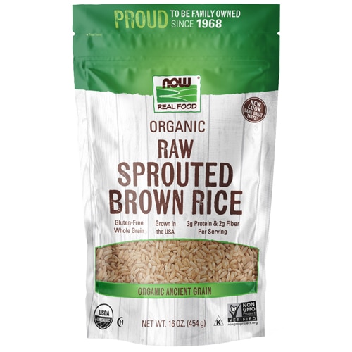 NOW Foods Organic Sprouted Brown Rice