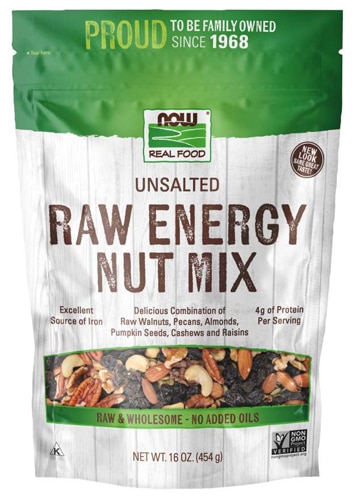 NOW Foods Raw Energy Nut Mix Unsalted