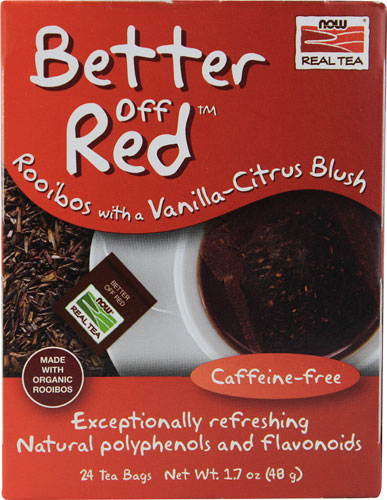 NOW Give A Tea Better Off Red Rooibos Tea with a Vanilla-Citrus Blush