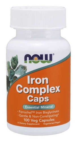 NOW Iron Complex Caps