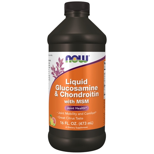 NOW Liquid Glucosamine & Chondroitin with MSM Citrus