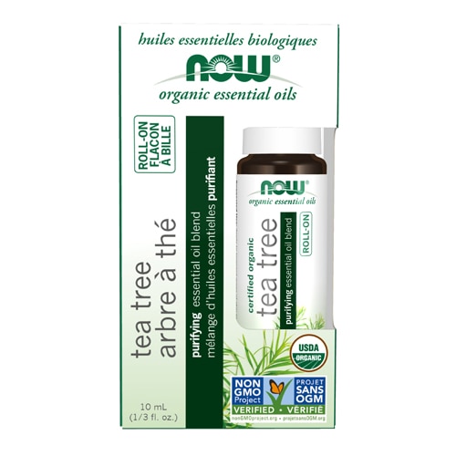 NOW Organic Essential Oil Roll-On - Tea Tree