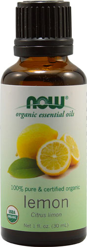 NOW Organic Essential Oils Lemon