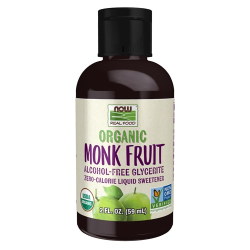 NOW Organic Monk Fruit Alcohol Free Zero Calorie Sweetener