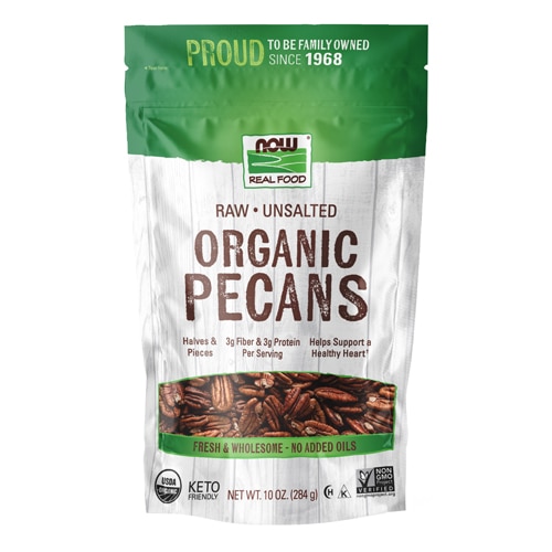 NOW Organic Raw Pecans