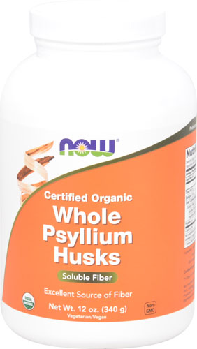 NOW Organic Whole Psyllium Husks