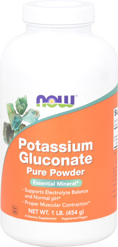 NOW Potassium Gluconate Pure Powder