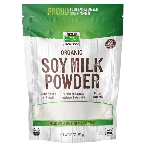 NOW Real Food Organic Soy Milk Powder