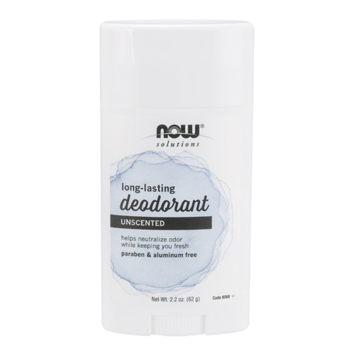 NOW Solutions Long-Lasting Deodorant Stick - Unscented