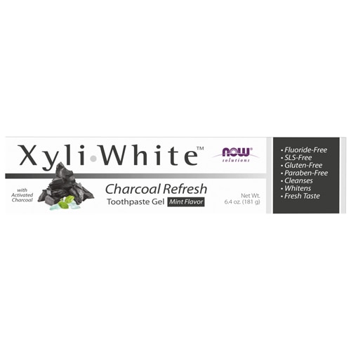 NOW Solutions XyliWhite Charcoal Refresh Toothpaste Mint