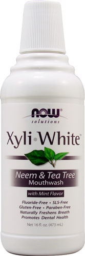 NOW Solutions XyliWhite Neem & Tea Tree Mouthwash Mint