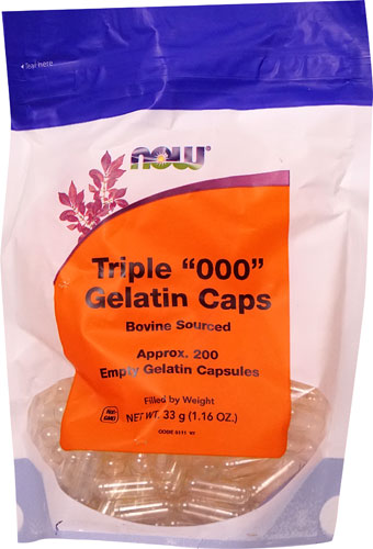 NOW Triple "000" Gelatin Caps