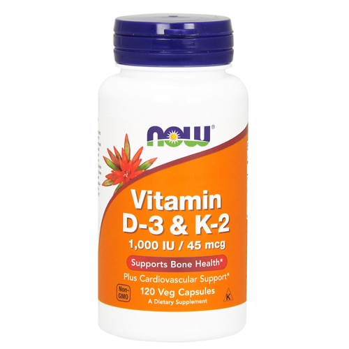 NOW Vitamin D-3 & K-2