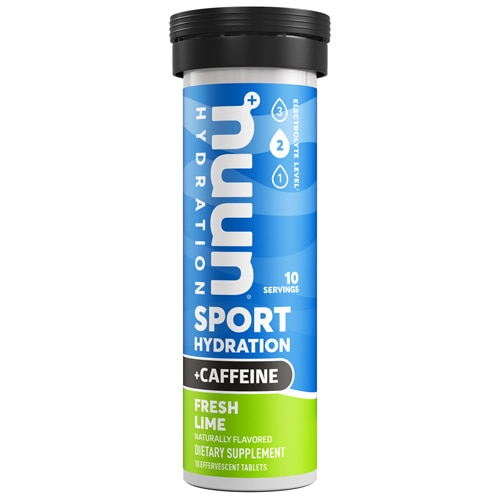 NUUN Sport + Caffeine Hydration Single Tube Fresh Lime