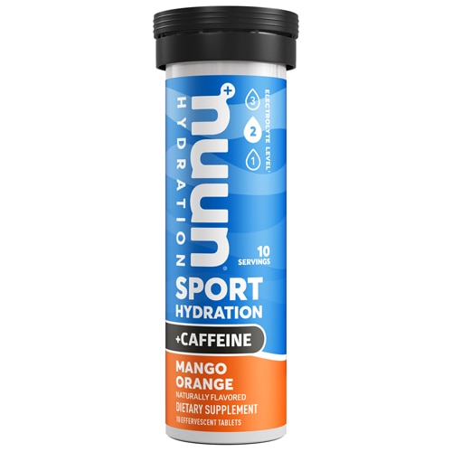 NUUN Sport + Caffeine Hydration Single Tube Mango Orange