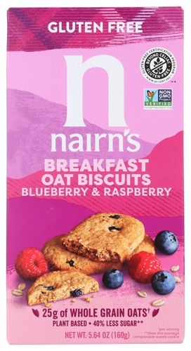 Nairn's Breakfast Oat Biscuits Blueberry & Raspberry