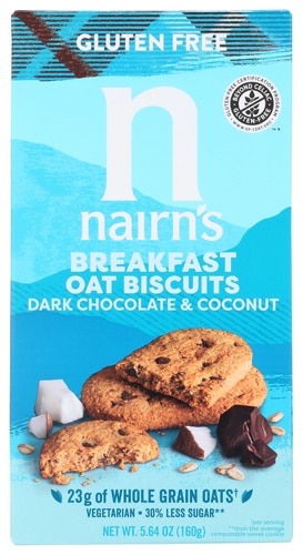 Nairn's Breakfast Oat Biscuits Dark Chocolate & Coconut