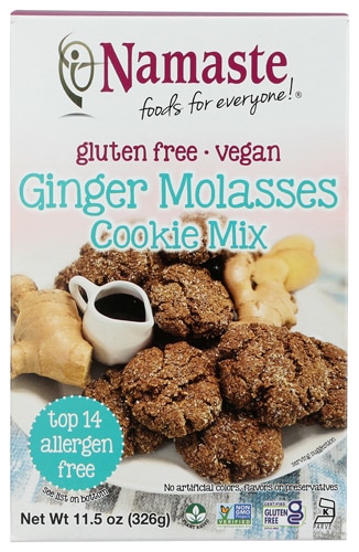 Namaste Foods Vegan Gluten Free Non-GMO Ginger Molasses Cookie Mix