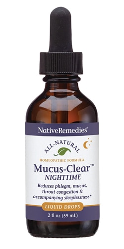 Native Remedies Mucus-Clear Nighttime Liquid Drops