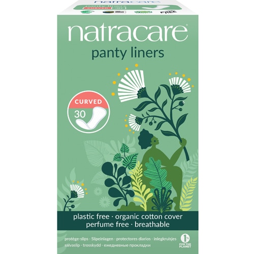 Natracare Organic Cotton Natural Panty Liners Curved