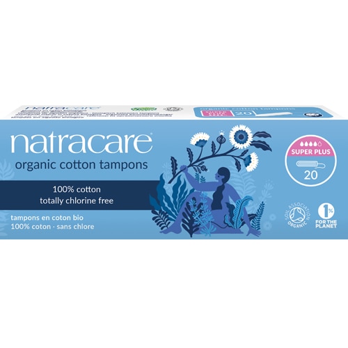 Natracare Organic Cotton Tampons Super Plus without Applicator