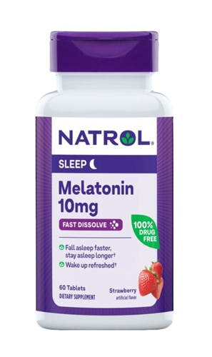 Natrol Melatonin Sleep Fast Dissolve Strawberry