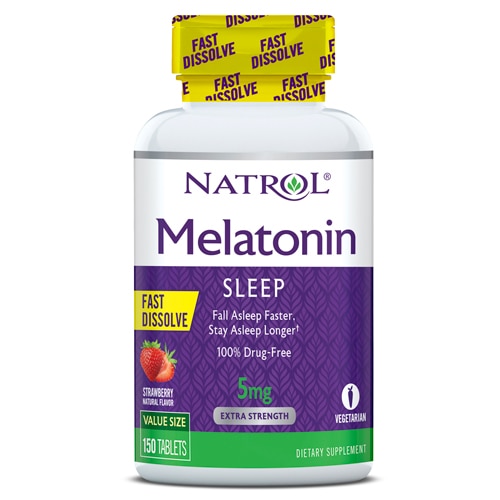 Natrol Melatonin Sleep Fast Dissolve Strawberry