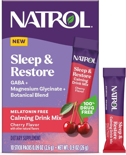 Natrol Sleep & Restore Calming Drink Mix Cherry