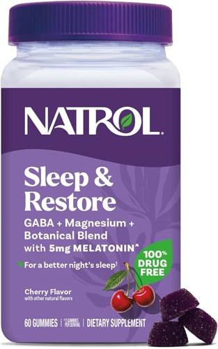 Natrol Sleep & Restore Gummies with Melatonin Cherry