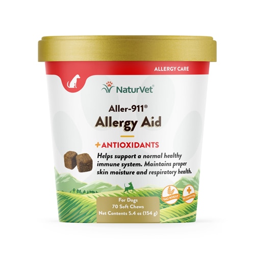 NaturVet Aller-911 Allergy Aid Plus Antioxidants for Dogs