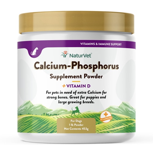 NaturVet Calcium-Phosphorus Plus Vitamin D Powder for Dogs