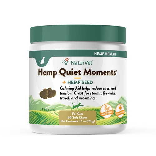 NaturVet Hemp Quiet Moments Plus Hemp Seed for Cats