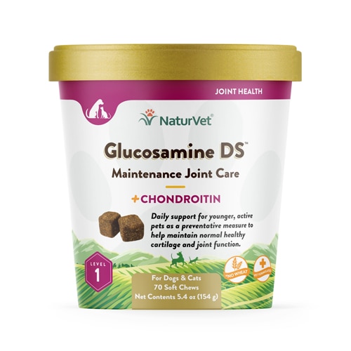 NaturVet Maintenance Joint Care Glucosamine DS Level 1 for Dogs