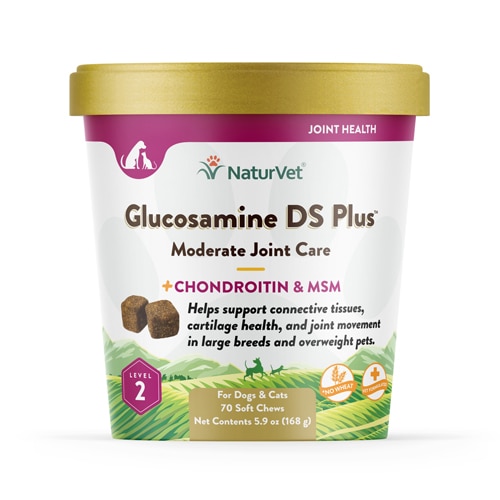 NaturVet Moderate Joint Care Glucosamine DS Plus Level 2 for Dogs