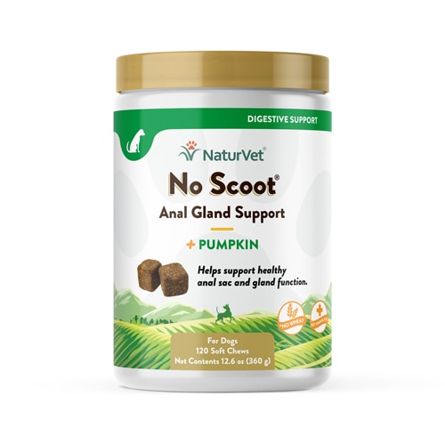 NaturVet No Scoot Plus Pumpkin Soft Chews for Dogs