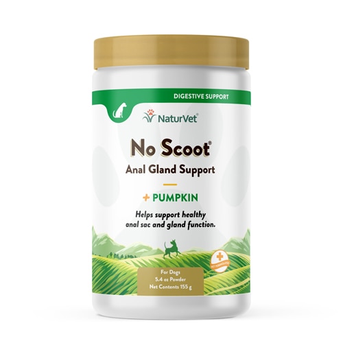 NaturVet No Scoot Supplement Powder Plus Pumpkin for Dogs