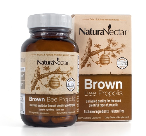 NaturaNectar Brown Bee Propolis - Supports Respiratory & Immune Systems
