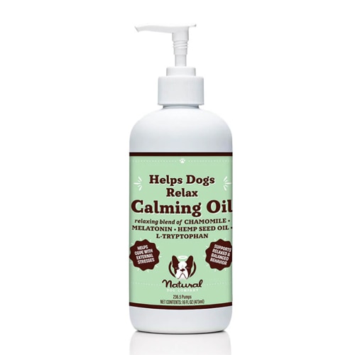 Natural Dog Company Dog Calming Oil Anxiety & Stress Relief Peanut Butter & Bacon