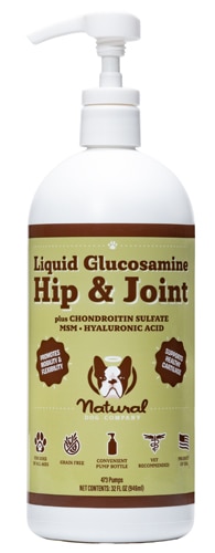 Natural Dog Company Liquid Glucosamine Hip & Joint Supplement For Dogs