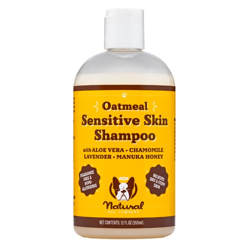 Natural Dog Company Sensitive Skin Oatmeal Hypoallergenic Shampoo For Dogs