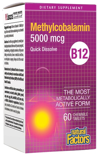 Natural Factors B12 Methylcobalamin