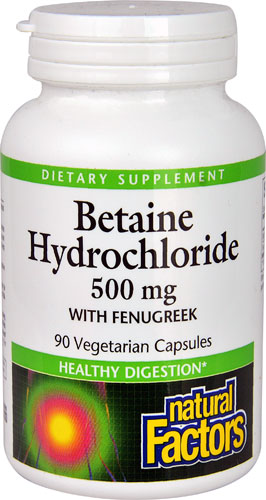 Natural Factors Betaine Hydrochloride