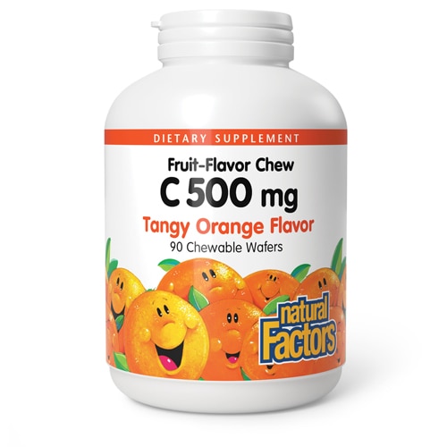 Natural Factors Fruit-Flavor Chew C Tangy Orange