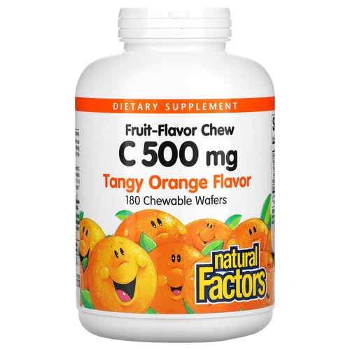 Natural Factors Fruit-Flavor Chew C Tangy Orange