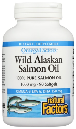 Natural Factors OmegaFactors Wild Alaskan Salmon Oil